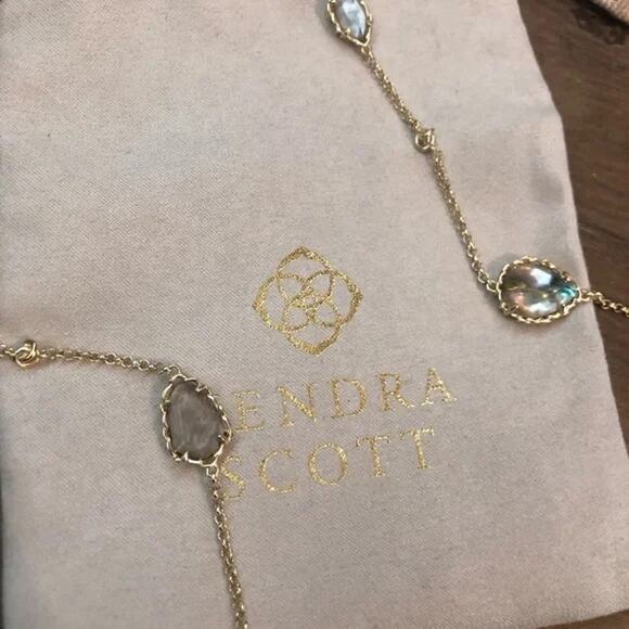 Kendra Scott Gwyneth Gold Strand Necklace NWT - Picture 13 of 16